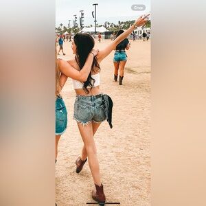 Distressed Denim Carmar Shorts from LF